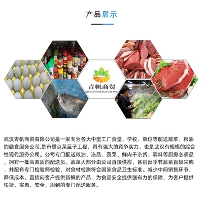 青帆商貿(mào)(圖)-食堂生鮮配送-武昌生鮮配送